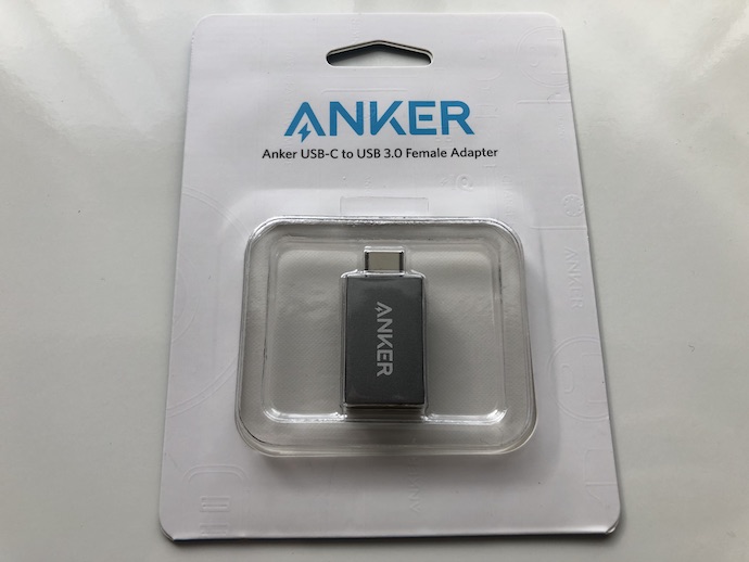 『Anker USB-C&USB3.0変換アダプター』のパッケージ