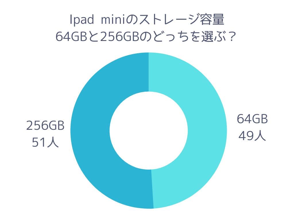 iPad mini容量で人気なのは64GB？それとも256GB？【アンケート結果を大公開】