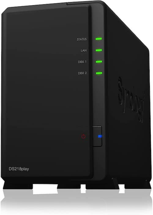 DiskStation DS218play【Synology製のマルチメディア機能重視モデル】